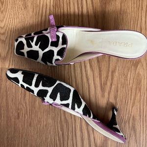 Prada Print Heels